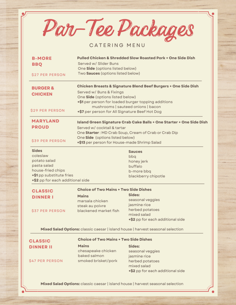 Par-Tee Packages