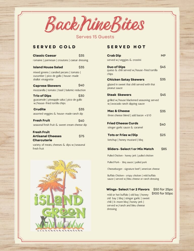 Catering Menu